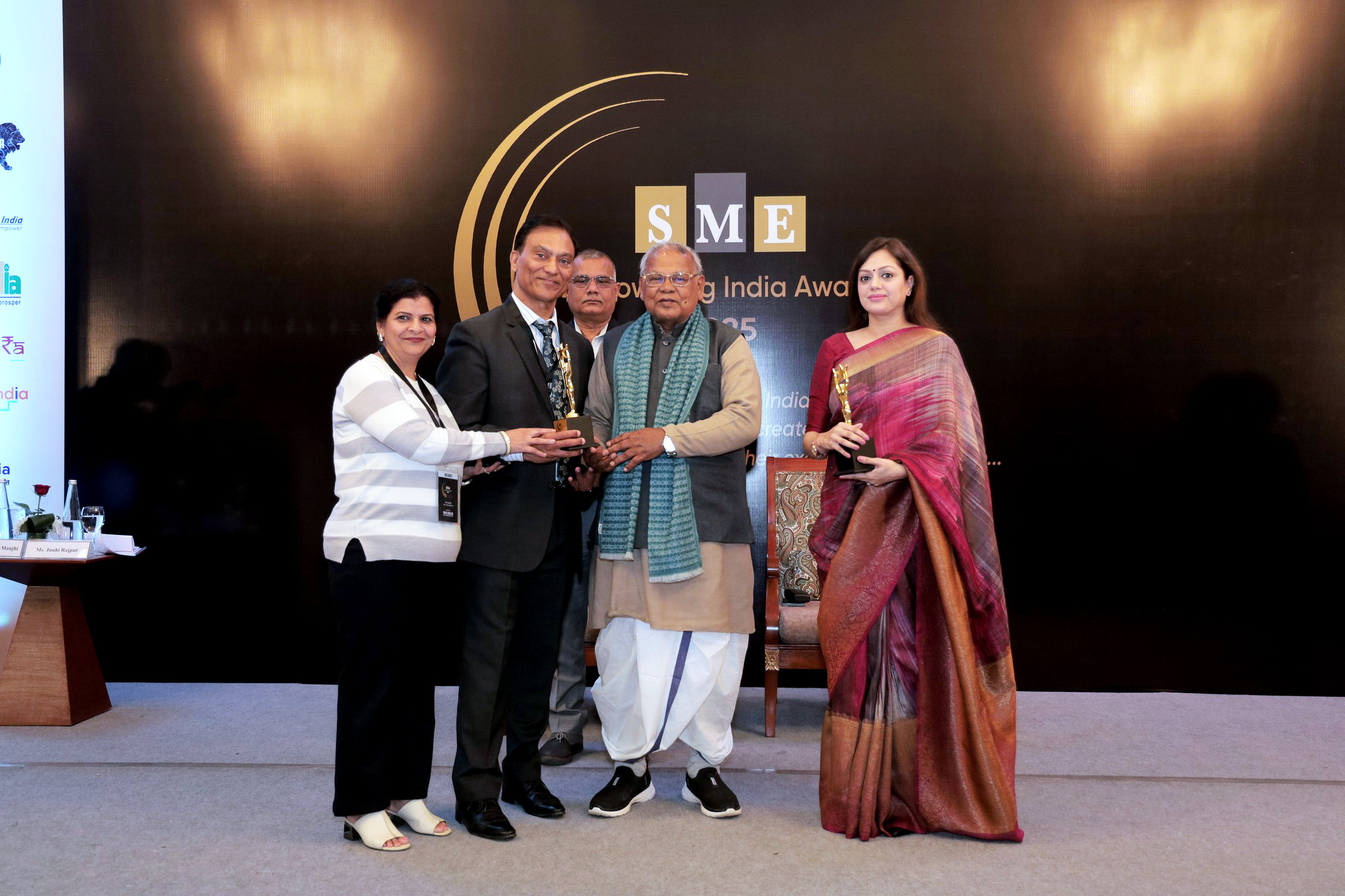 SME Award Ceremony:MD receiving Award from Minister